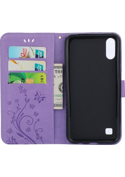 Baskı Ağacı Baykuş Cüzdan Stand Samsung Galaxy A50/A50s/A30s-Gre (Yurt Dışından) modelleri