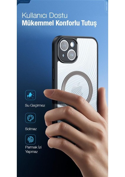Polham iPhone 12 Pro Max Uyumlu Premium Buzlu Sert Kamera Koruyuculu Kılıf, Magsafe Uyumlu Kılıf fiyatları
