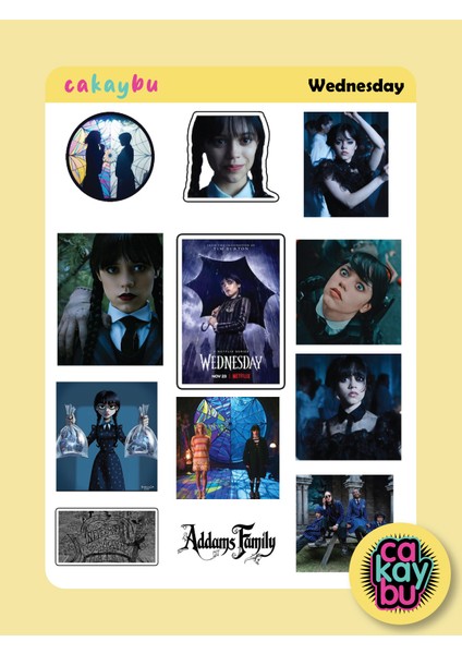 Wednesday Addams Sticker fiyatları