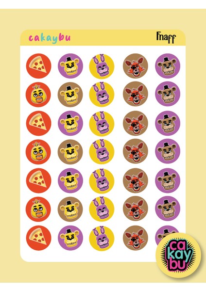 Fnaff Sticker Set