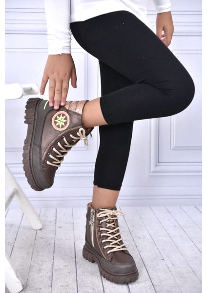 Kafkaslar Iç Tüylü Soğuk Geçirmez Yeni Model Star Kız Çocuk Botu