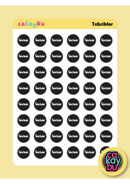 Öğretmen Tebrikler Motivasyon Sticker