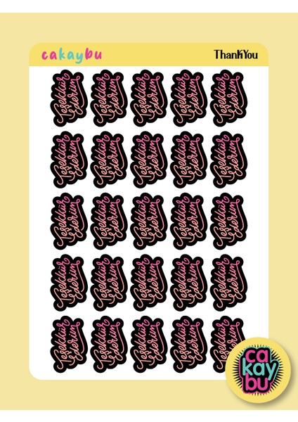 Thankyou Sticker
