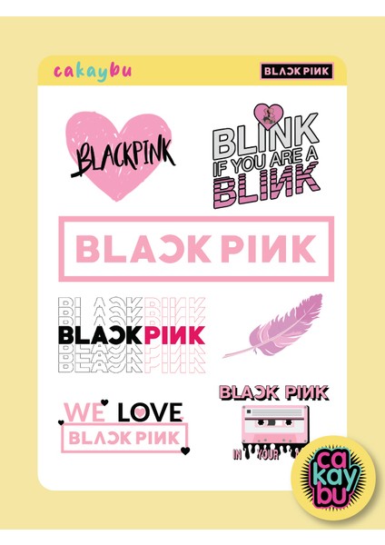 Black Pink Sticker modelleri