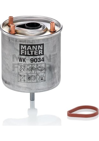 Mazot Filtre Scudo 2 1,6mjt Peugeot 208 301 308 1,4hdi 1,6hdi 1611659480 Mann WK9034Z