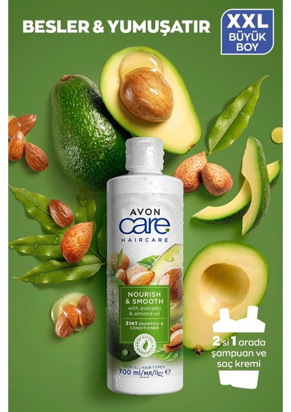 Care Avakado, Aloe Vera, Kayısı Özü Içeren Şampuan ve Saç Kremi Paketi