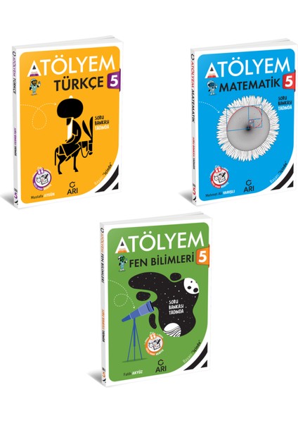 5.Sınıf Atölyem Seti - Türkçe + Matematik + Fen Bilimleri