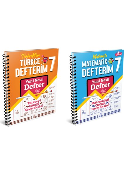 7.Sınıf Defterim Seti - Türkçe + Matematik