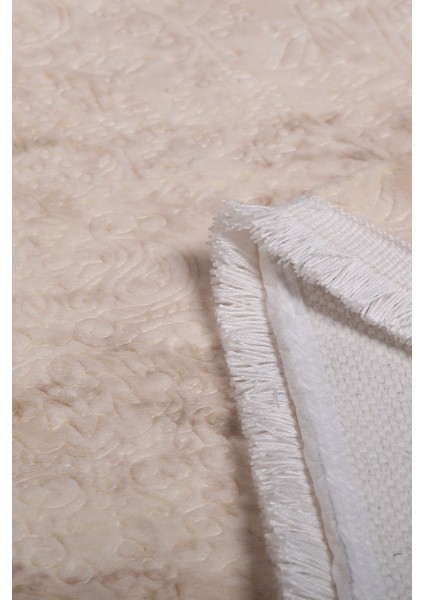 Nova Krem 160X230 cm Büyük Ebat (4 M2) Banyo Paspası Spor Saçaklı Kaymaz Peluş Banyo Halısı fiyatları