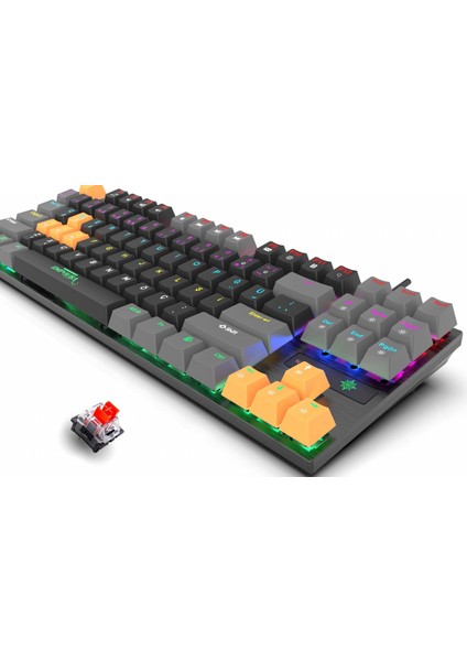 IKG-439 Empousa Red  Switch Full Rgb Mechanıcal  Keyboard