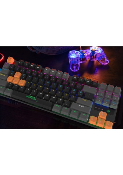 IKG-439 Empousa Red  Switch Full Rgb Mechanıcal  Keyboard