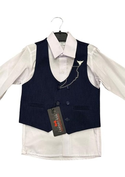 Yelekli Erkek Çocuk Takımı Zincir Aksesuarlı fiyatları