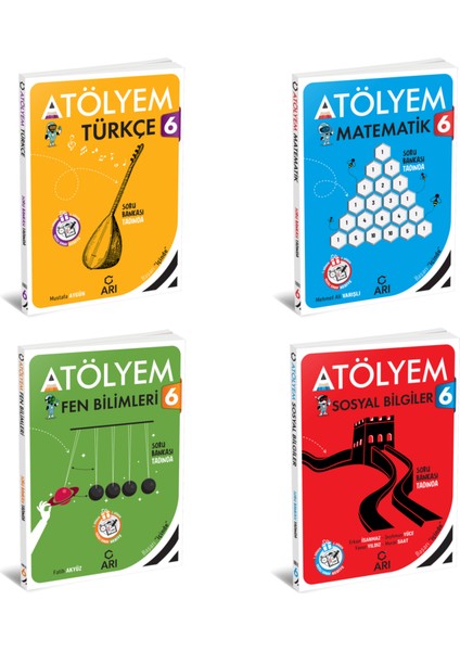 6.Sınıf Türkçe + Matematik + Fen + Sosyal Akıllı Atölyem Seti