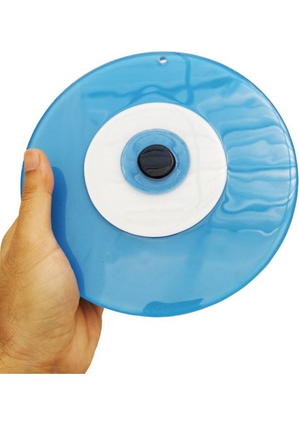 Büyük Boy Cam Nazarlık Nazar Boncuğu Lüks Kalite 20 cm Çap El Işi modelleri
