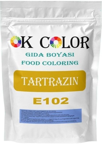 Tartrazine E102 Tartrazin Sarı Toz Gıda Boyası 50 gr