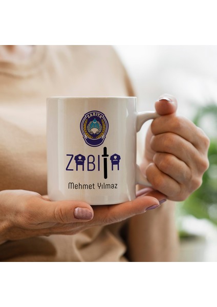 Kişiye Özel Meslek Zabıta Kupa Bardak