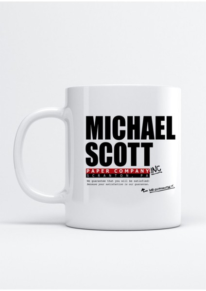 Michael Scott Paper Company Dunder Mifflin We Guarantee The Office Kupa Bardak