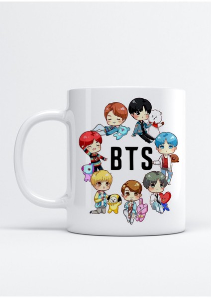 Bts Dna x BT21 Baskılı Porselen Kupa Bardak