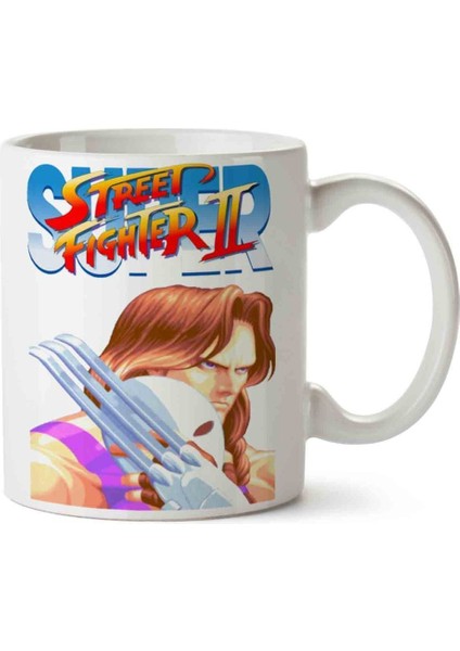 Street Fighter 2 Vega Porselen Kupa Bardak