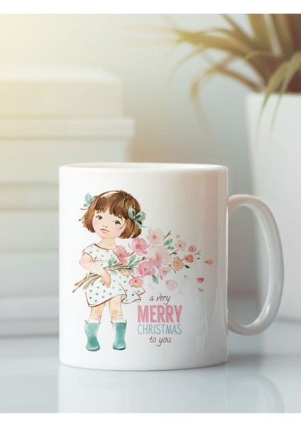 Beyaz Kupa Bardak G158 Aşk Yeniyıl Yılbaşı Noel Dostluk Arkadaşlık Sevgi Kardeşlik