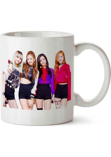Black Pink 2 Porselen Kupa Bardak