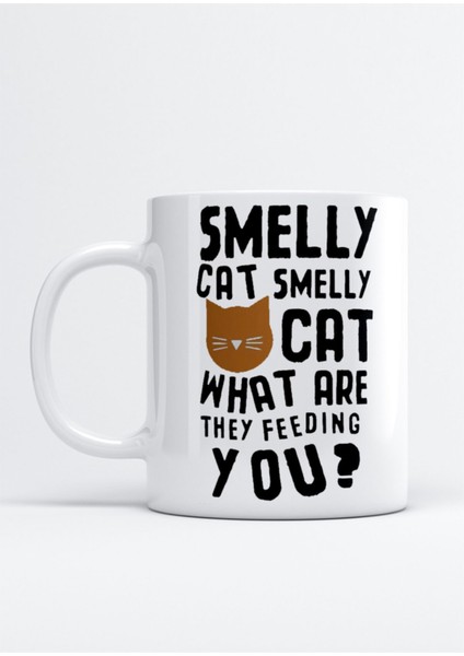 Friends Smelly Cat Phoebe Buffay Baskılı Porselen Kupa Bardak