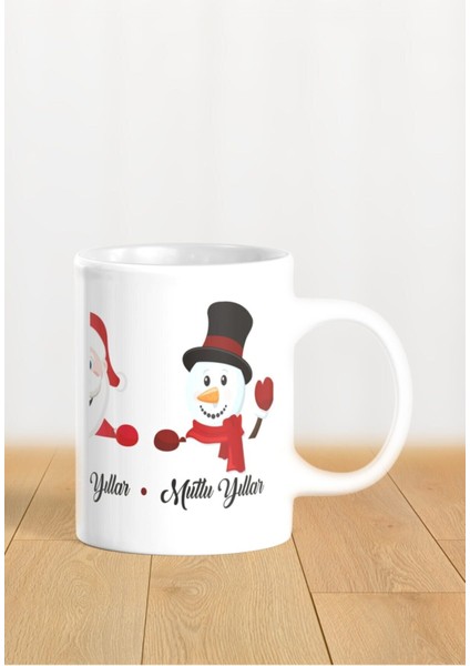 Hediyelik Yeniyıl / Yılbaşı / Noel Baba Baskılı Kupa Bardak fiyatları