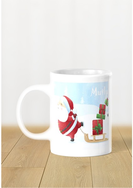 Hediyelik Yeniyıl / Yılbaşı / Noel Baba Baskılı Kupa Bardak