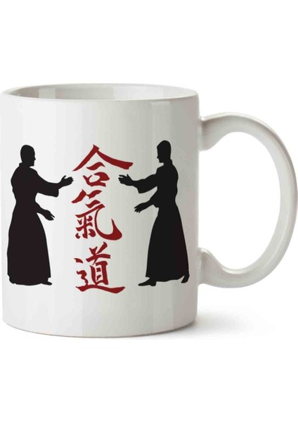Aikido 3 Porselen Kupa Bardak