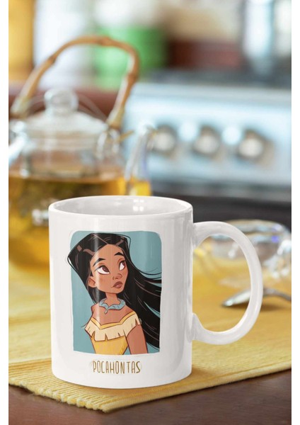 Pocahontas Baskılı Porselen Kupa Bardak