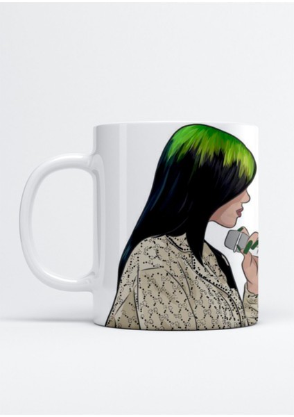 Billie Eilish Baskılı Kupa Bardak