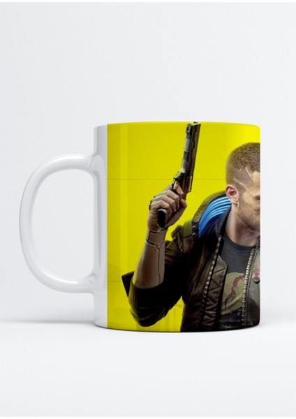 Cyberpunk 2077 Baskılı Porselen Kupa Bardak