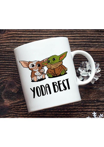 Baby Yoda And Gızmo - Yoda Best Kupa Bardak