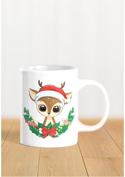 Hediyelik Yeniyıl / Yılbaşı / Noel Baba Baskılı Kupa Bardak