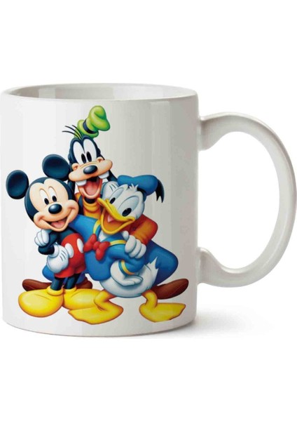 Minnie Mouse Dufy Duck Looney Tunes Porselen Kupa Bardak