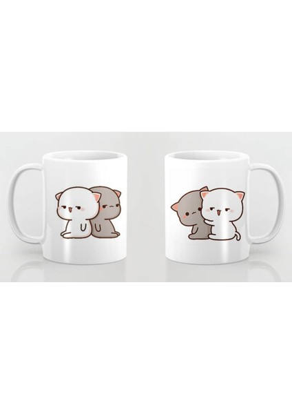 Mochi Cat Motto Sevgili Aşk Kupa