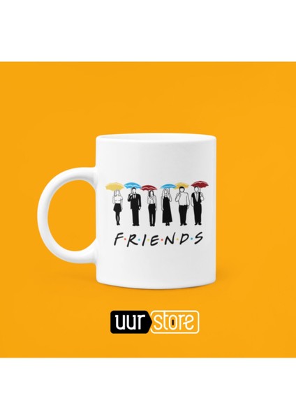 Friends Yazısı Baskılı Porselen Kupa 330ML