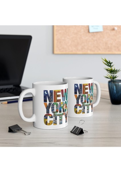 New York City Baskılı Kahve Kupası Hediyelik Eşya Hediyelik Kupa