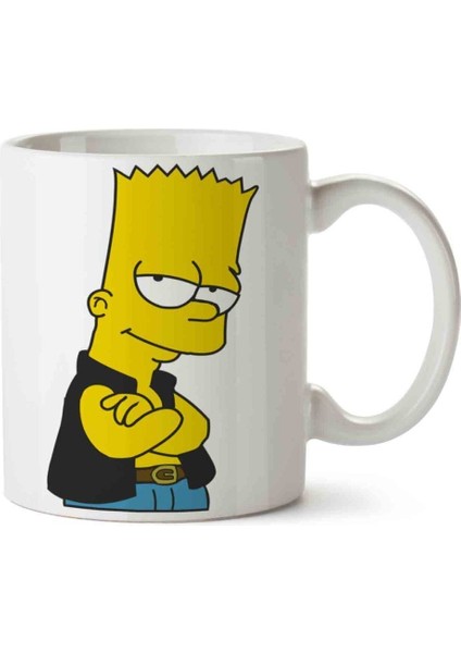 Bart Simpson Porselen Kupa Bardak