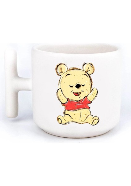 Winnie The Pooh Pooh El Yapımı T Kulplu Fincan