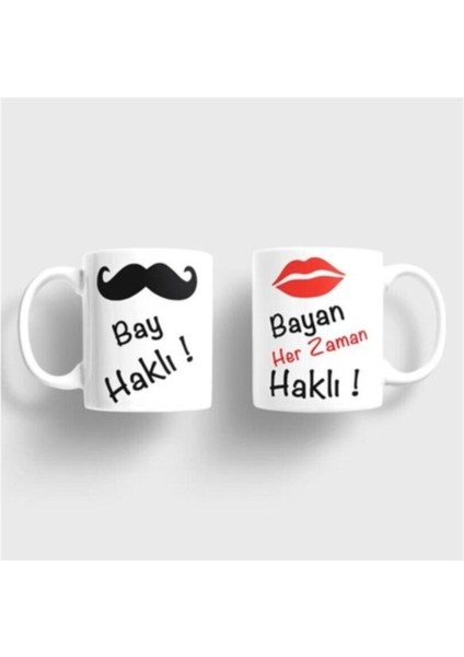 Çift Sevgili Aşk Evli Kanka Ikili Kupa Bardak 2 Adet