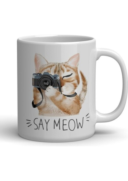 Kedi Baskılı Bardak
