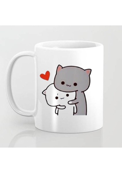 Mochi Cat Motto Sevgili Aşk Kupa