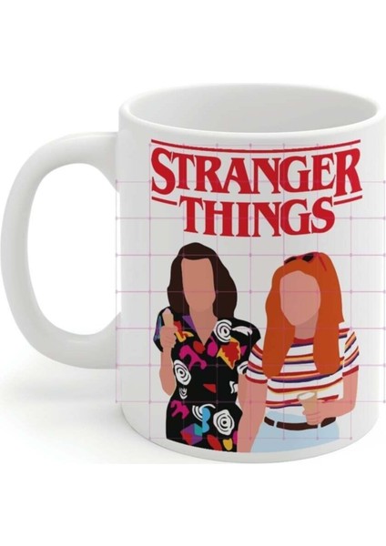 Stranger Things Eleven&max Baskılı Kupa Bardak