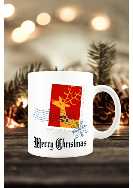 Yılbaşı Yeni Yıl Konseptli Merry Christmas Kupa Bardak Mug
