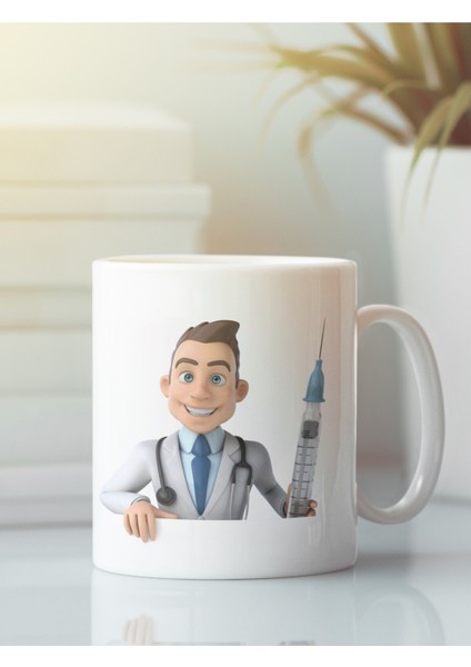 Beyaz Kupa Bardak Doktor