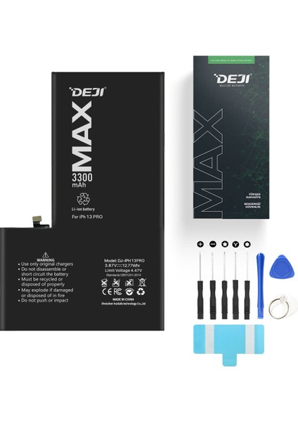 iPhone 13 Pro Batarya 3300 mAh Mucize Batarya Deji