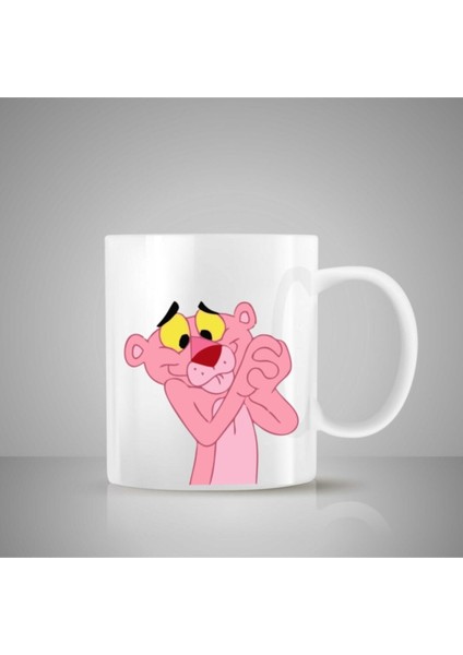 Pembe Panter Tasarımlı Kupa Hediyelik Eşya Hediyelik Kupa