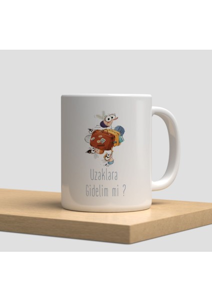 Beyaz Kupa Bardak A116 - Sarah Kay Arkadaşlık Dostluk Sevgi Vintage Nostalji Civciv