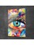 Cam Tablo Modern Colourful Eyes 50X70 cm 2